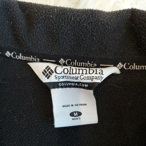 Columbia Mens Jacket M Black Blue Full Zip High Neck Oregon Beavers - Picture 2 of 12